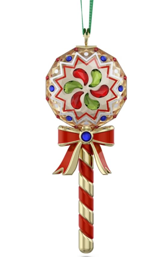 Holiday Cheers Lollipop Ornament – Multicolored Crystal Christmas Decoration