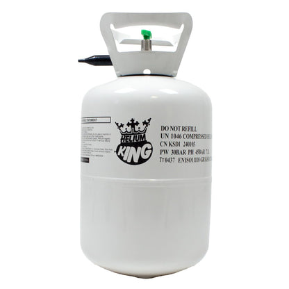 Disposable Helium Gas Canister – Fills up to 30 Latex Balloons (9") or 14 Foil Balloons – Pre-Filled Helium Cylinder for Parties & Events