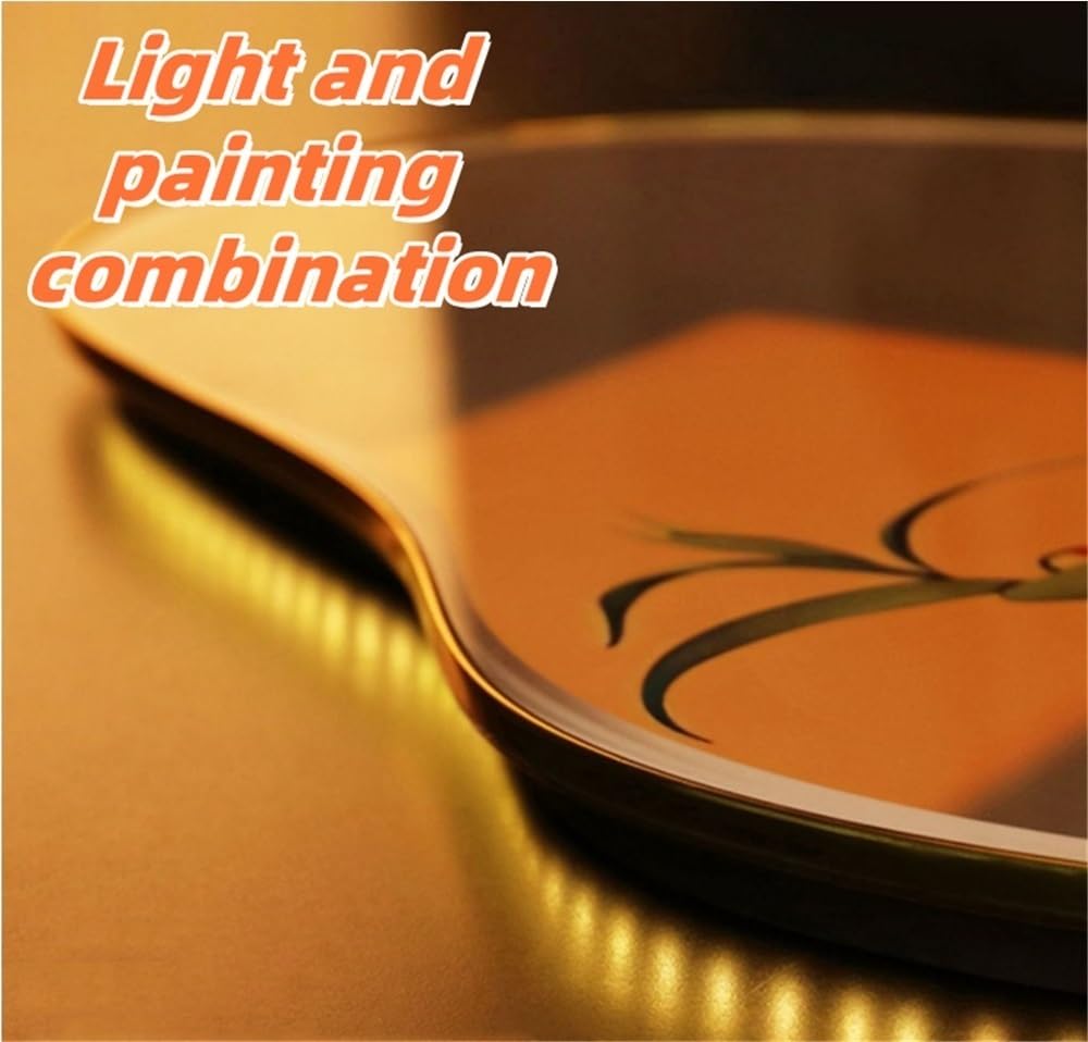 Ginkgo Leaf LED Wall Art – 3D Lighted Mural for Bedroom & Living Room, Modern Illuminated Home Décor Painting
