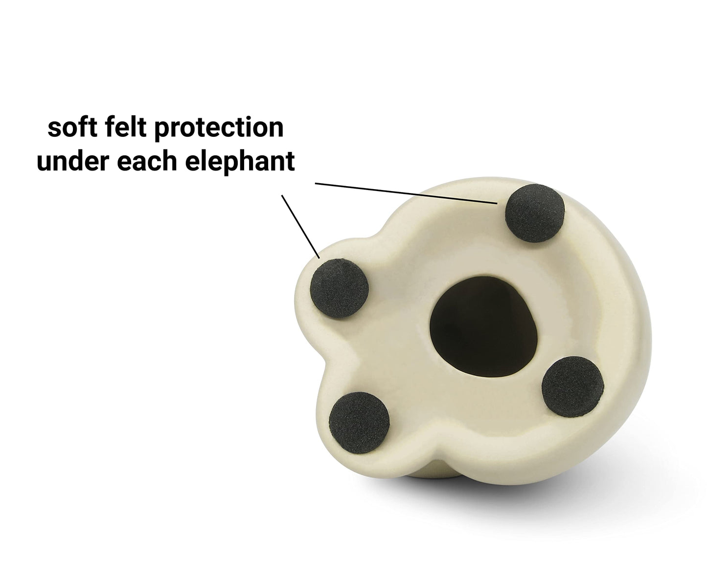 Loving Elephant Pair Sculpture – Modern Ceramic Decoration Set (Beige & Grey, 16cm High) – Ideal Gift for Couples