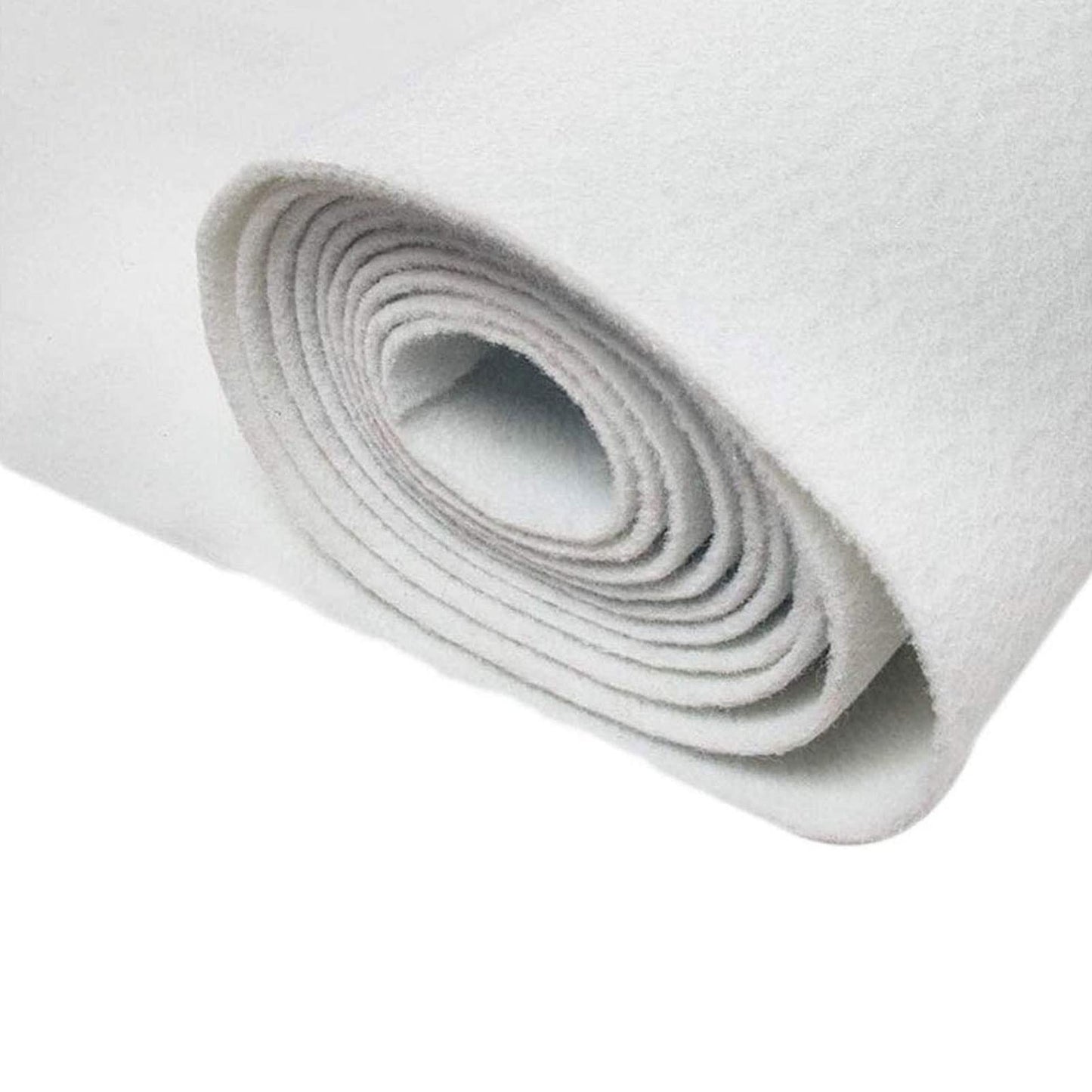 White Wedding Aisle Runner Carpet – Non-Slip Polyester Runway Rug Mat for Wedding Ceremonies, Parties & Events – 2mm Thick (1.5m x 25m)