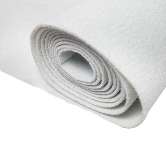 White Wedding Aisle Runner Carpet – Non-Slip Polyester Runway Rug Mat for Wedding Ceremonies, Parties & Events – 2mm Thick (1.5m x 25m)