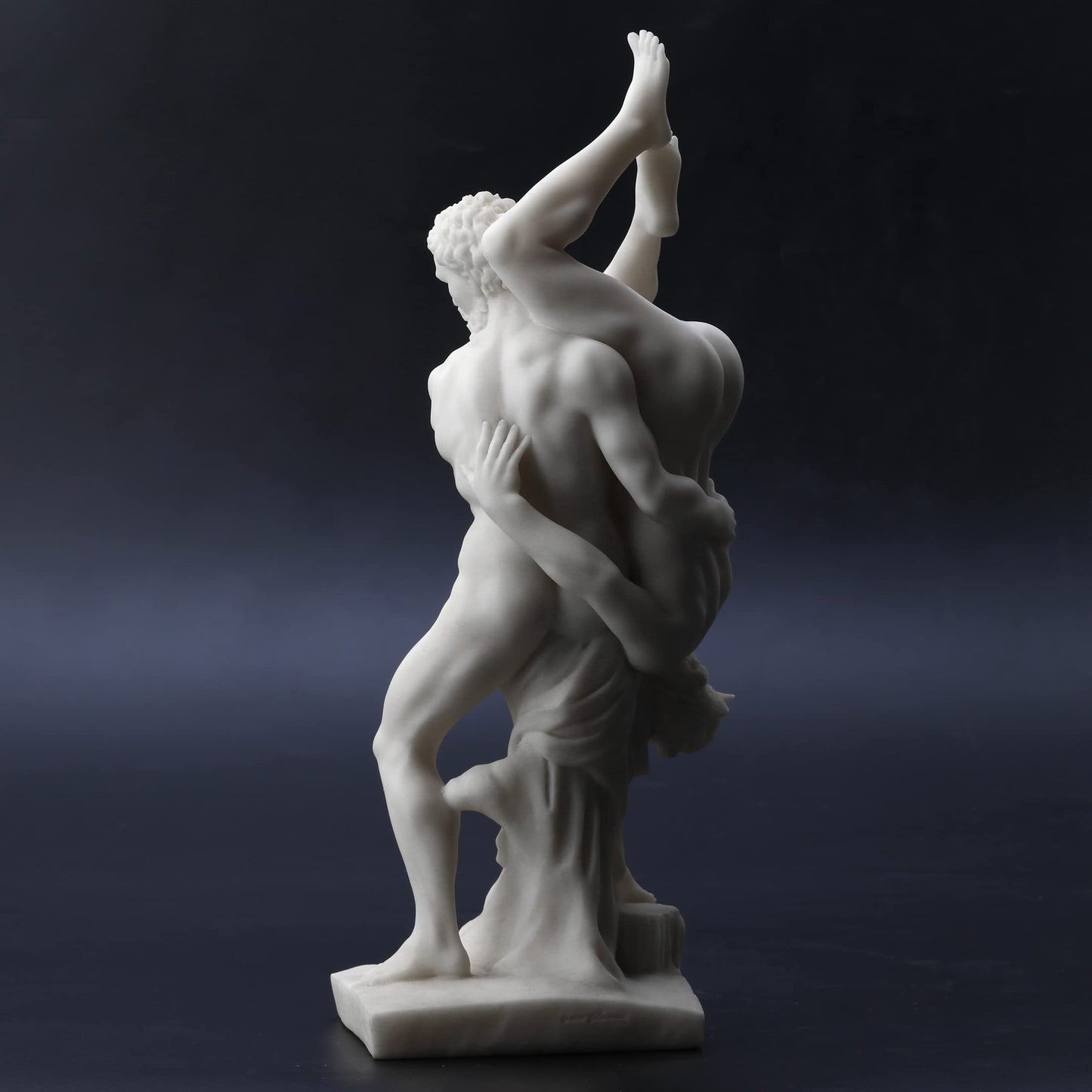 Veronese Design Hercules and Diomedes Resin Statue – 13" Marble White Finish Greek Mythology Figurine