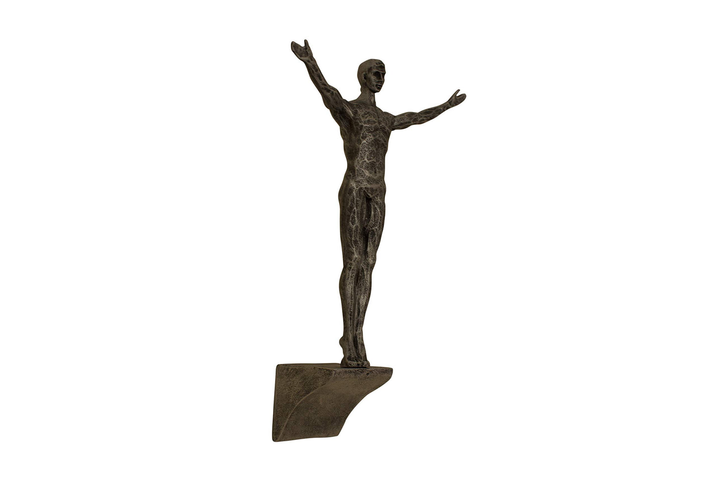 Set of 6 Bronze Climbing Men Wall Sculptures – Hanging Resin & Metal Figurines for Indoor/Outdoor Wall Art