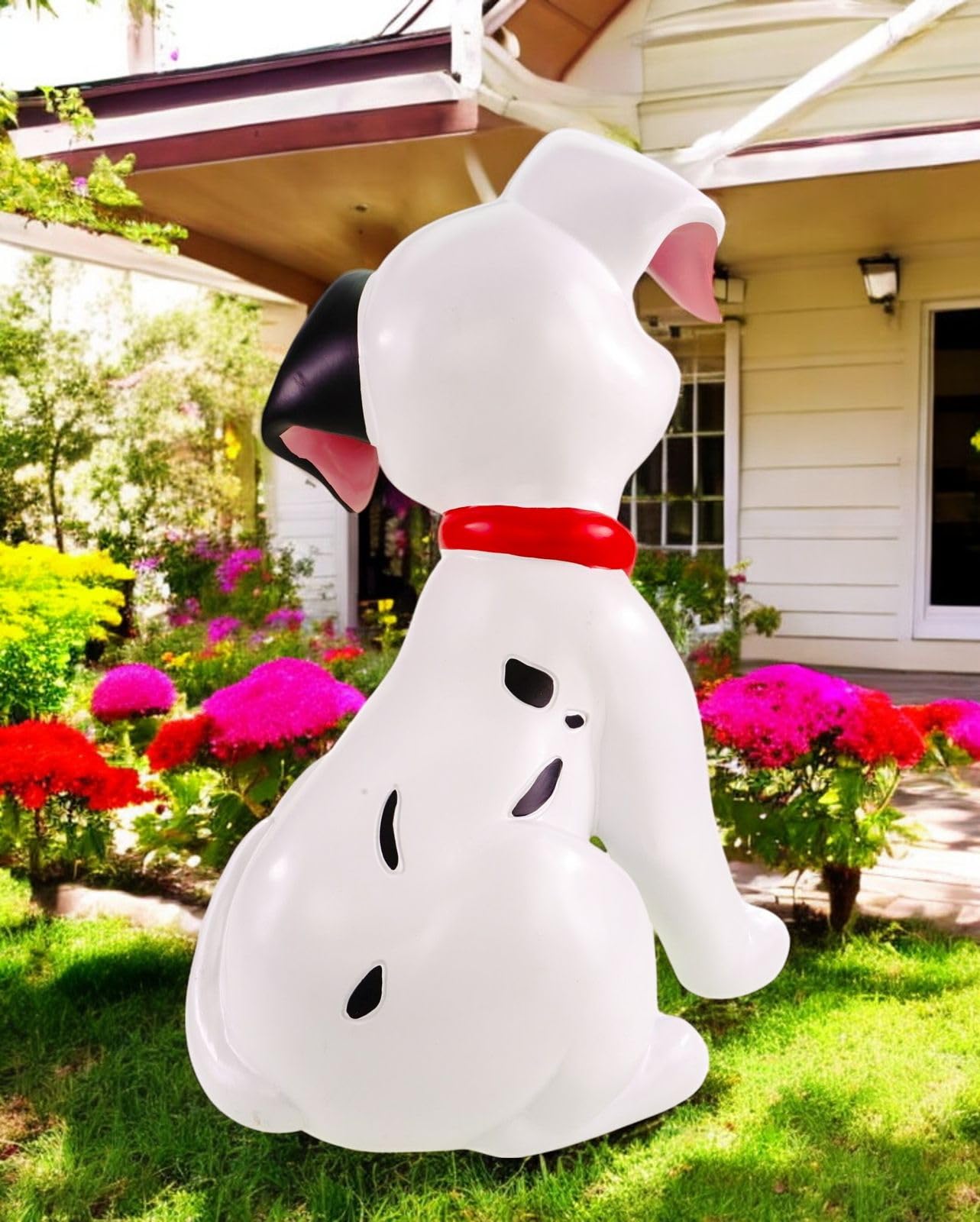 Disney 101 Dalmatians Patch Statue – 40cm Hand-Painted Polyresin Collectible for Indoor & Outdoor Display