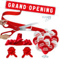 Grand Opening Ceremony Kit – 25" Giant Scissors, Red Satin Ribbon, Banner, Balloons & Decorations for Business