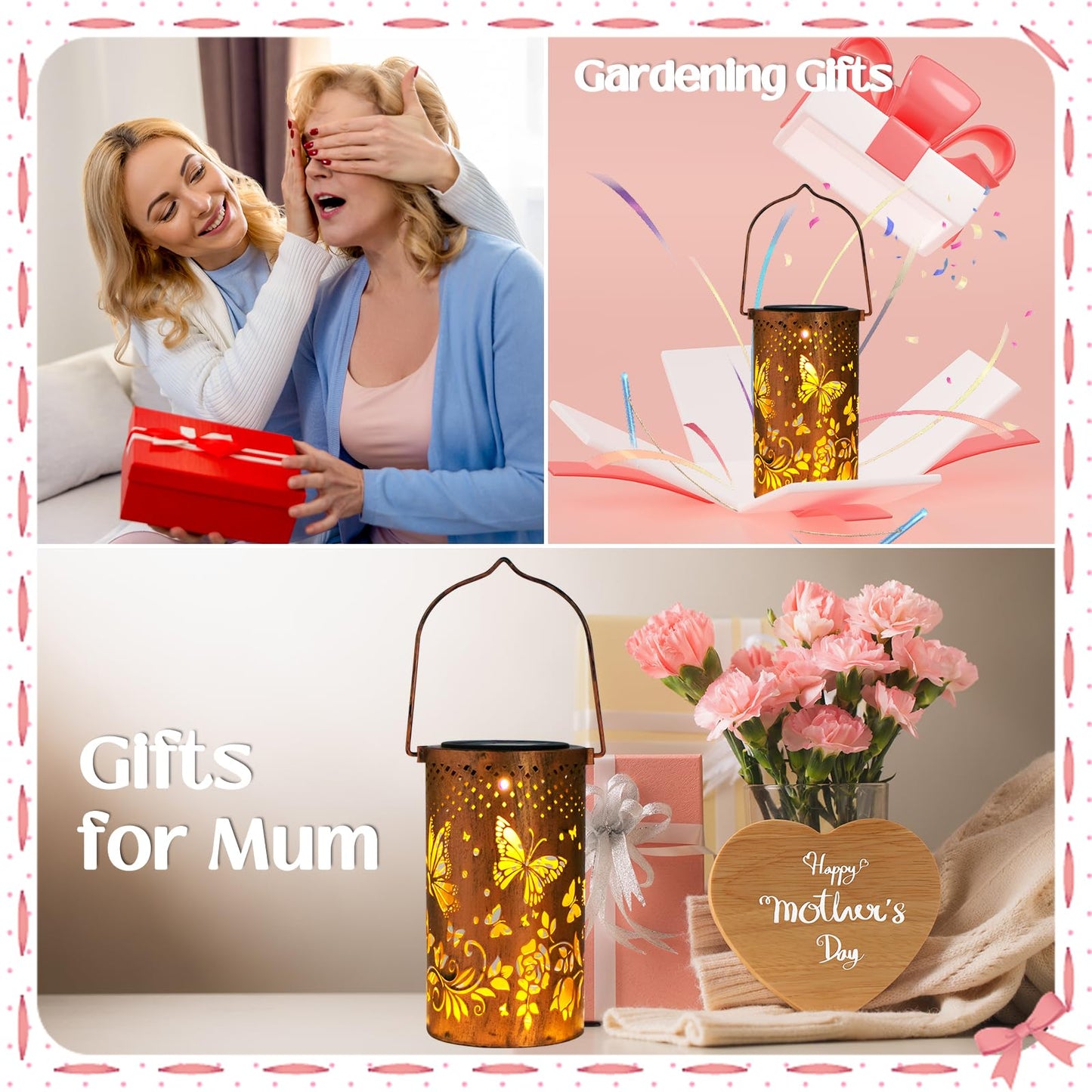 Solar Butterfly Lantern – Outdoor Garden LED Light, Waterproof Hanging Lantern for Yard, Patio & Pathway – Unique Gift for Women