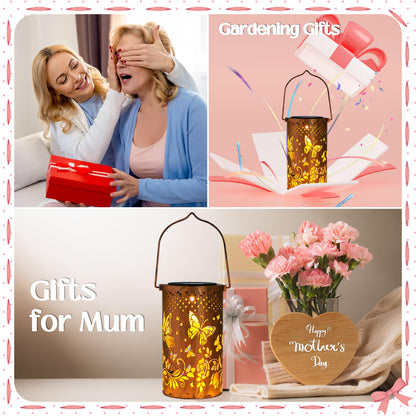 Solar Butterfly Lantern – Outdoor Garden LED Light, Waterproof Hanging Lantern for Yard, Patio & Pathway – Unique Gift for Women
