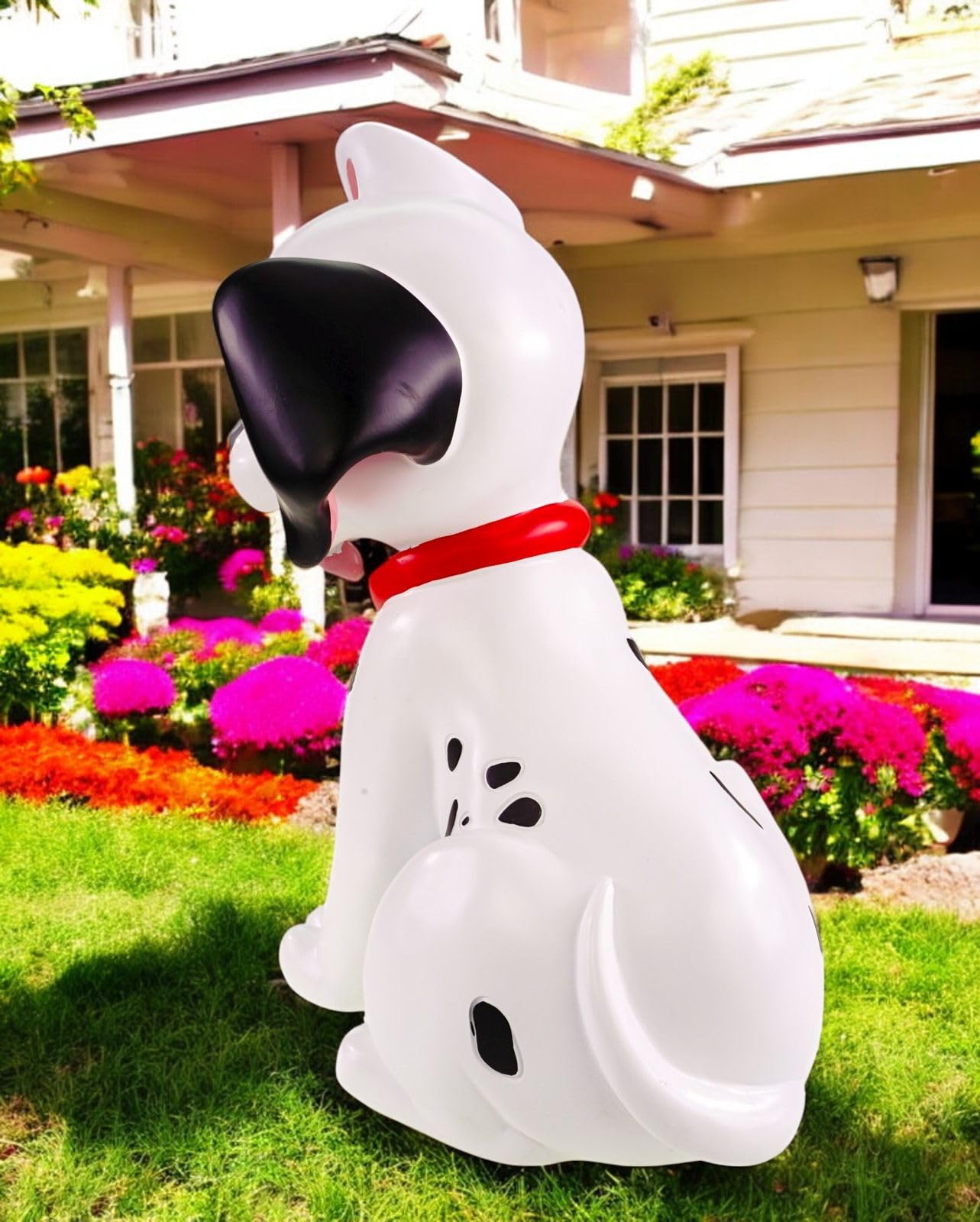 Disney 101 Dalmatians Patch Statue – 40cm Hand-Painted Polyresin Collectible for Indoor & Outdoor Display