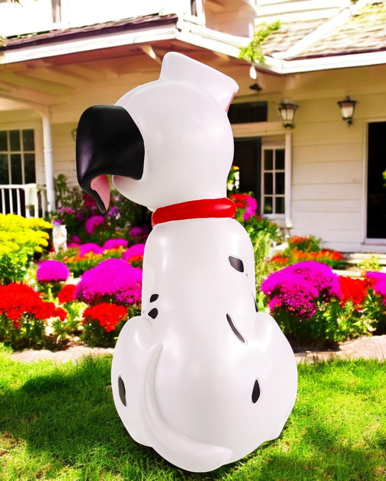 Disney 101 Dalmatians Patch Statue – 40cm Hand-Painted Polyresin Collectible for Indoor & Outdoor Display