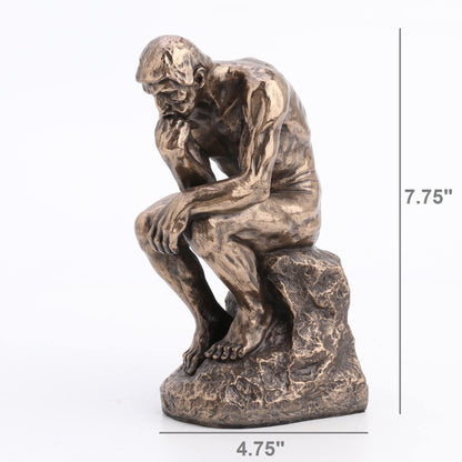 Veronese Design Rodin’s The Thinker Inspired Decorative Statue – Cold Cast Bronze Art Figurine
