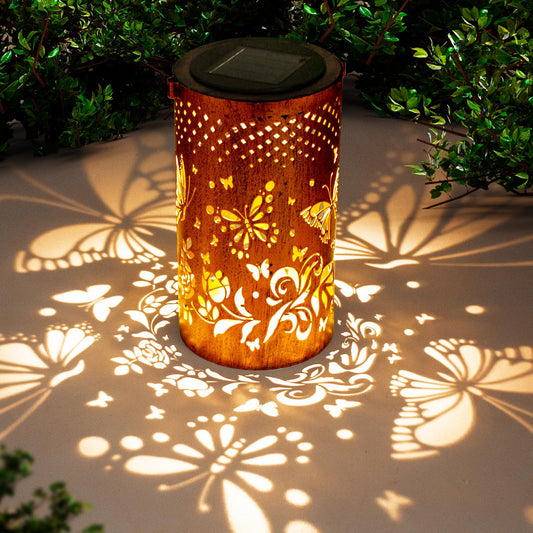 Solar Butterfly Lantern – Outdoor Garden LED Light, Waterproof Hanging Lantern for Yard, Patio & Pathway – Unique Gift for Women
