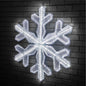 100cm Giant Pre-Lit Snowflake Christmas Decoration with 180 LED Lights – Indoor/Outdoor, Cool White